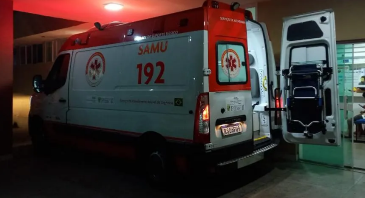 Casal fica ferido após colisão entre motos na zona rural de Pedro II