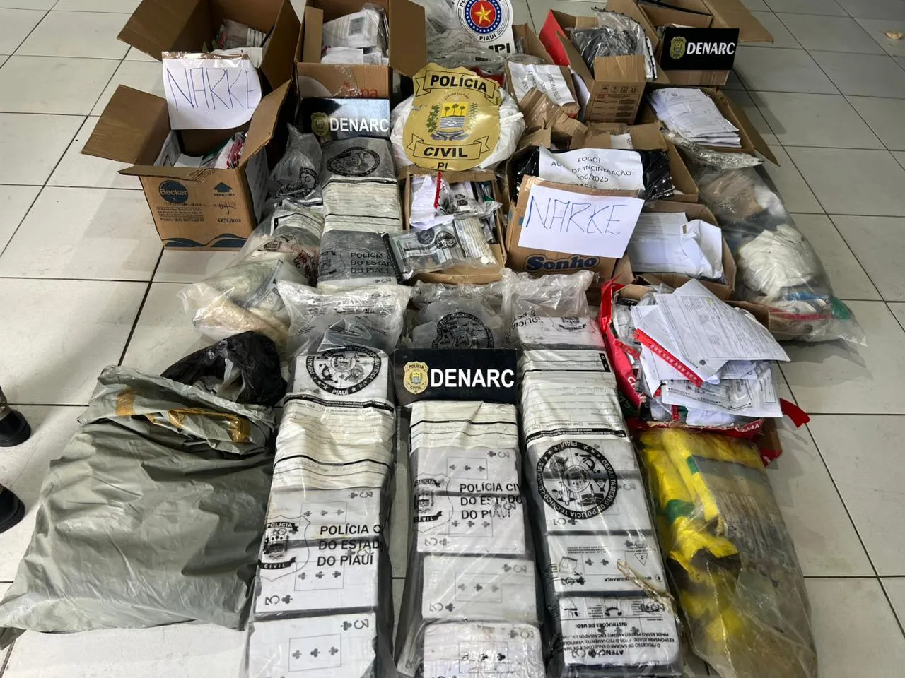 Polícia Civil incinera mais de 300kg de drogas apreendidas