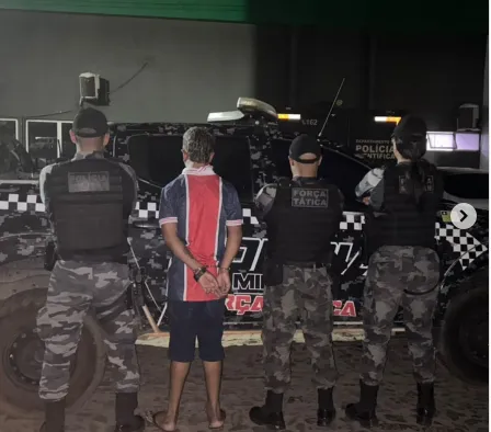 Força Tática prende suspeito e apreende arma em Piripiri