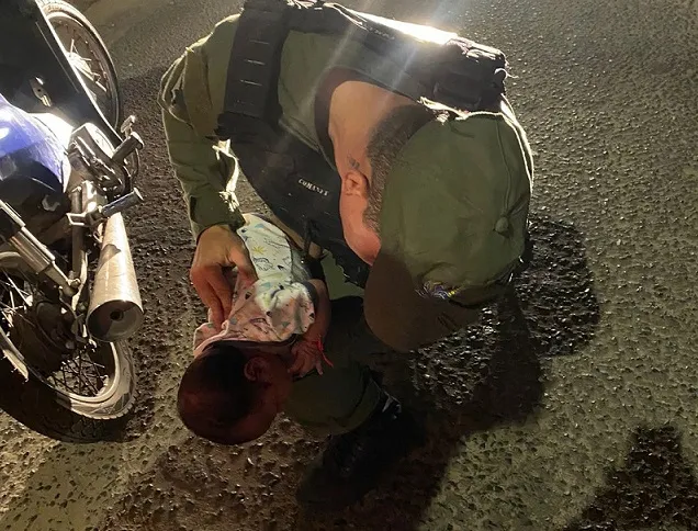PM salva bebê engasgado durante patrulhamento no Piauí
