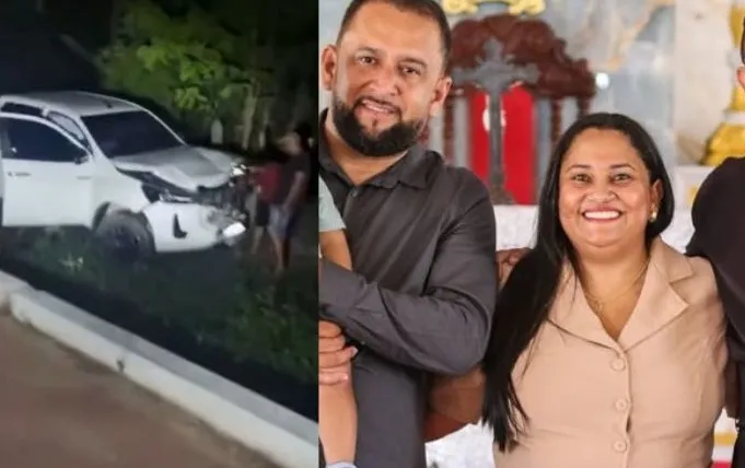 Carro com prefeita de Boqueirão do PI e família colide com vaca na PI-331