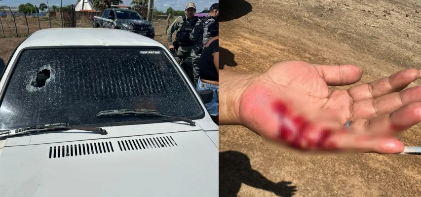 Mulher é esfaqueada pelo ex e tem carro danificado