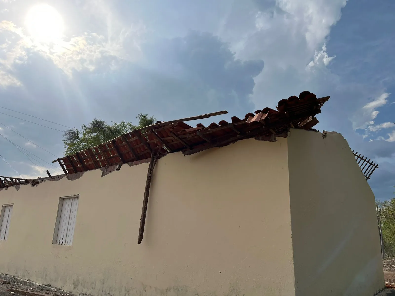 Teto de capela desaba na zona rural de José de Freitas