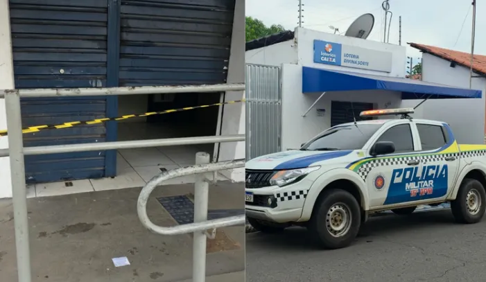 Casa lotérica é alvo de arrombamento durante a madrugada no Piauí