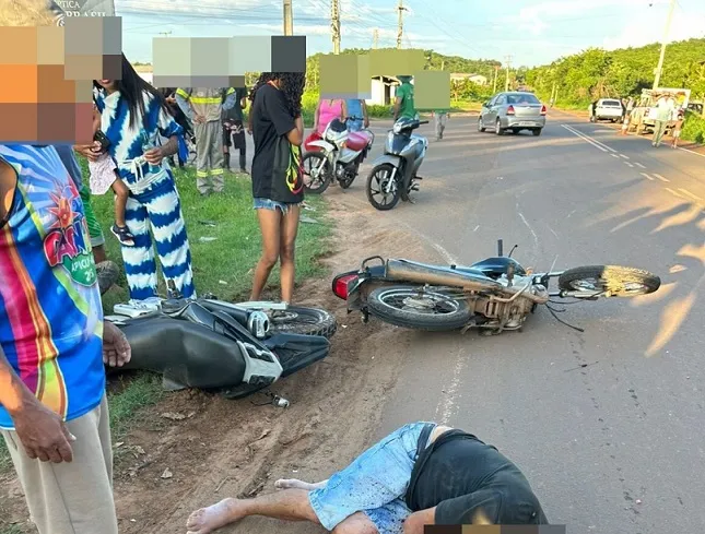 Duas pessoas ficam feridas após colisão na PI-213