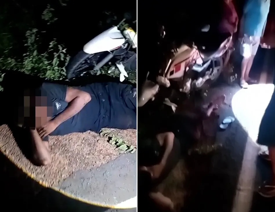 Motociclista fica ferido após colidir com animal na PI-211