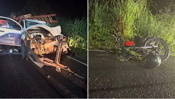 Motociclista morre em acidente com carro de provedora de internet no PI