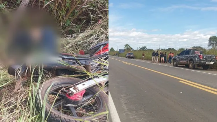 Homem é encontrado morto ao lado de moto às margens da BR-343