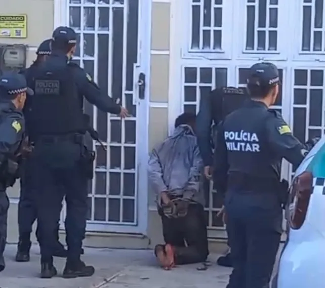 Onda de assaltos termina com criminoso baleado e preso em Piripiri