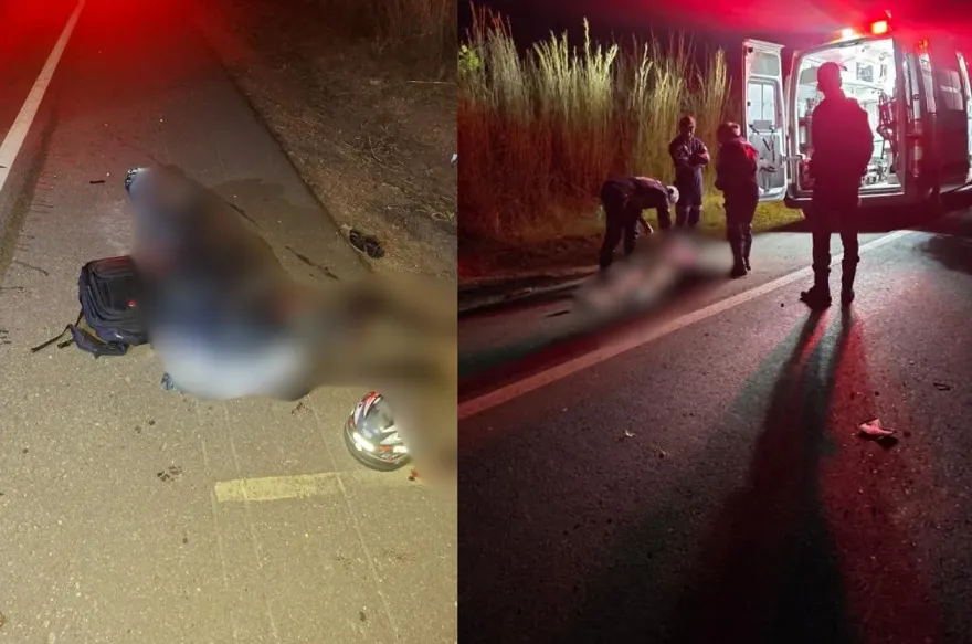 Acidente com vaca solta na pista termina com motociclista morto no Piauí