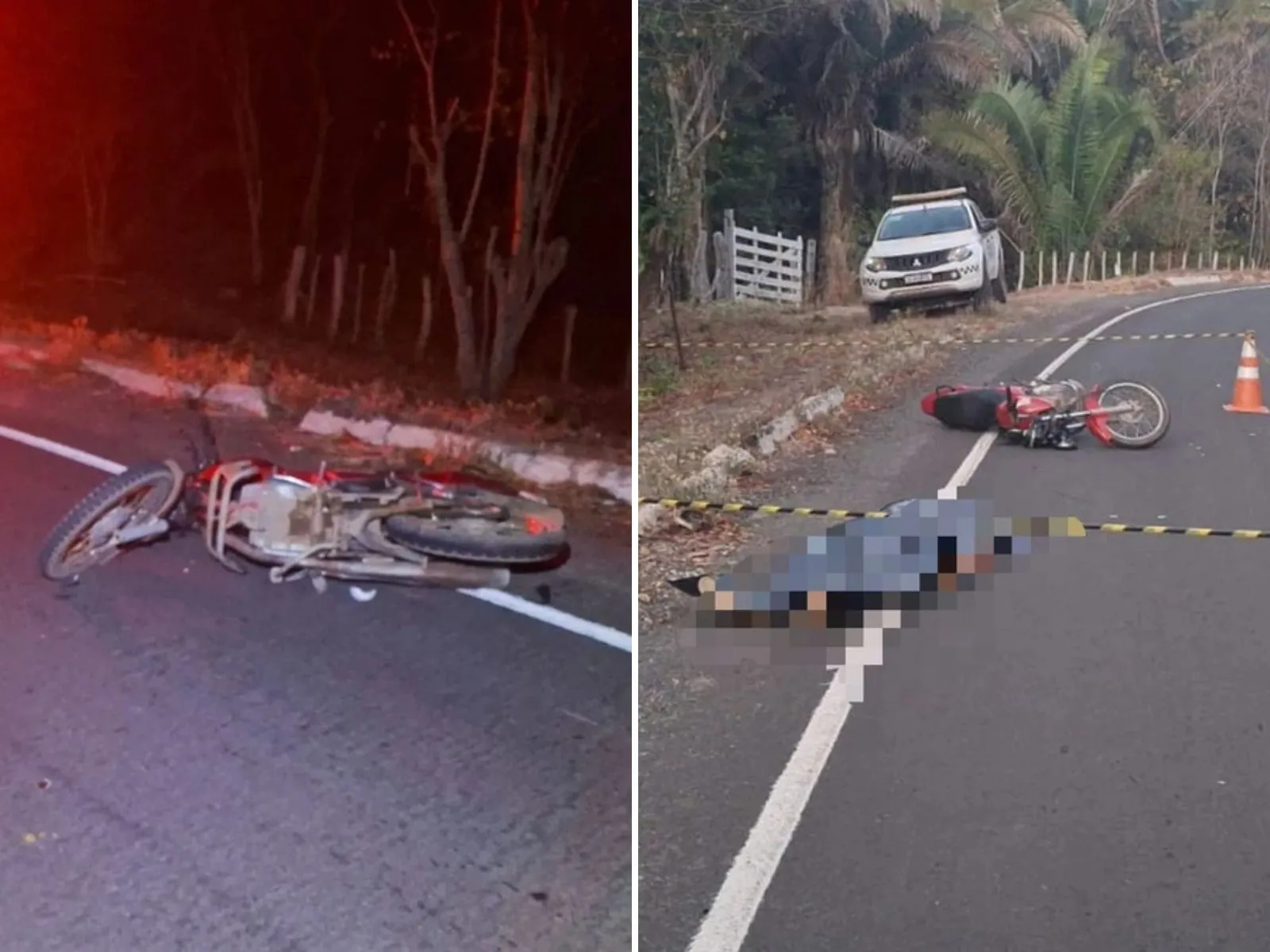 Homem morre após sofrer acidente de moto durante a madrugada no Piauí