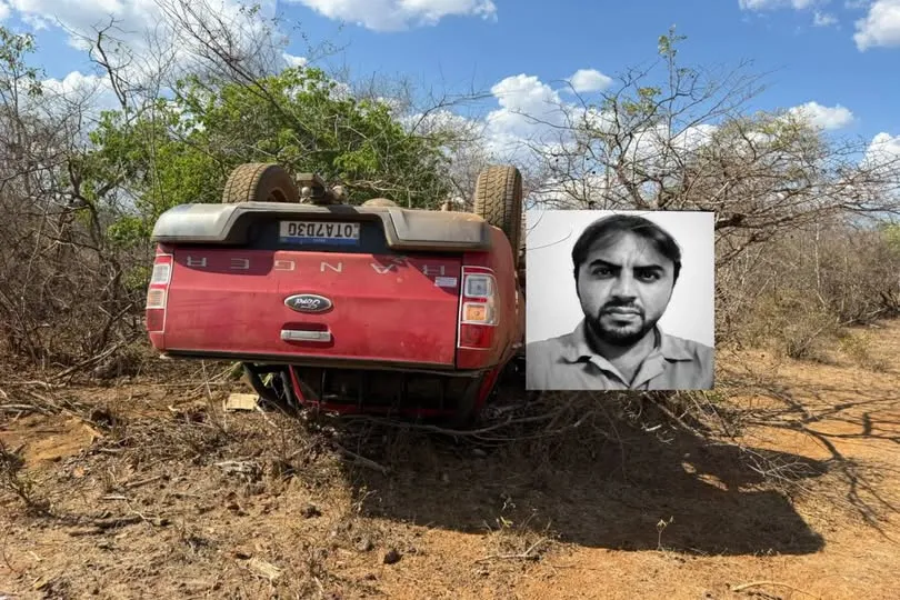 Homem morre após capotar veículo na zona rural de Pedro II